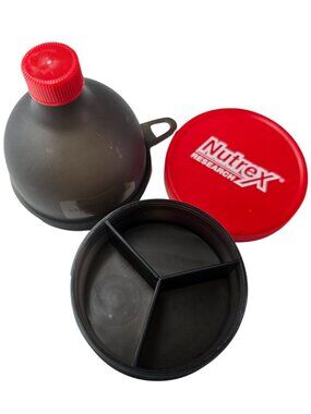 2 Pack Pill Vitamin Container Travel Supplement Storage Dispenser Nutrex